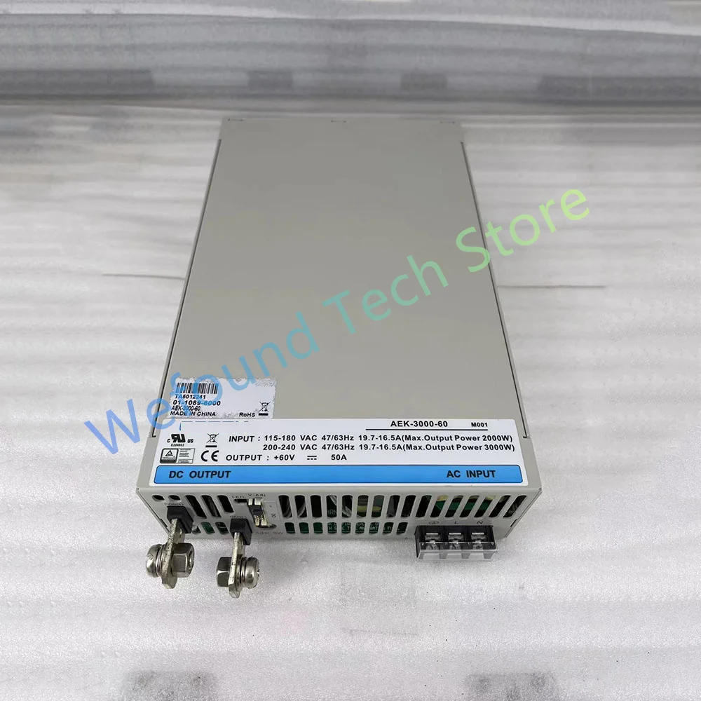 AEK-3000-60 60V50A3000W مصدر طاقة تحويل عالي الطاقة 56-63 فولت