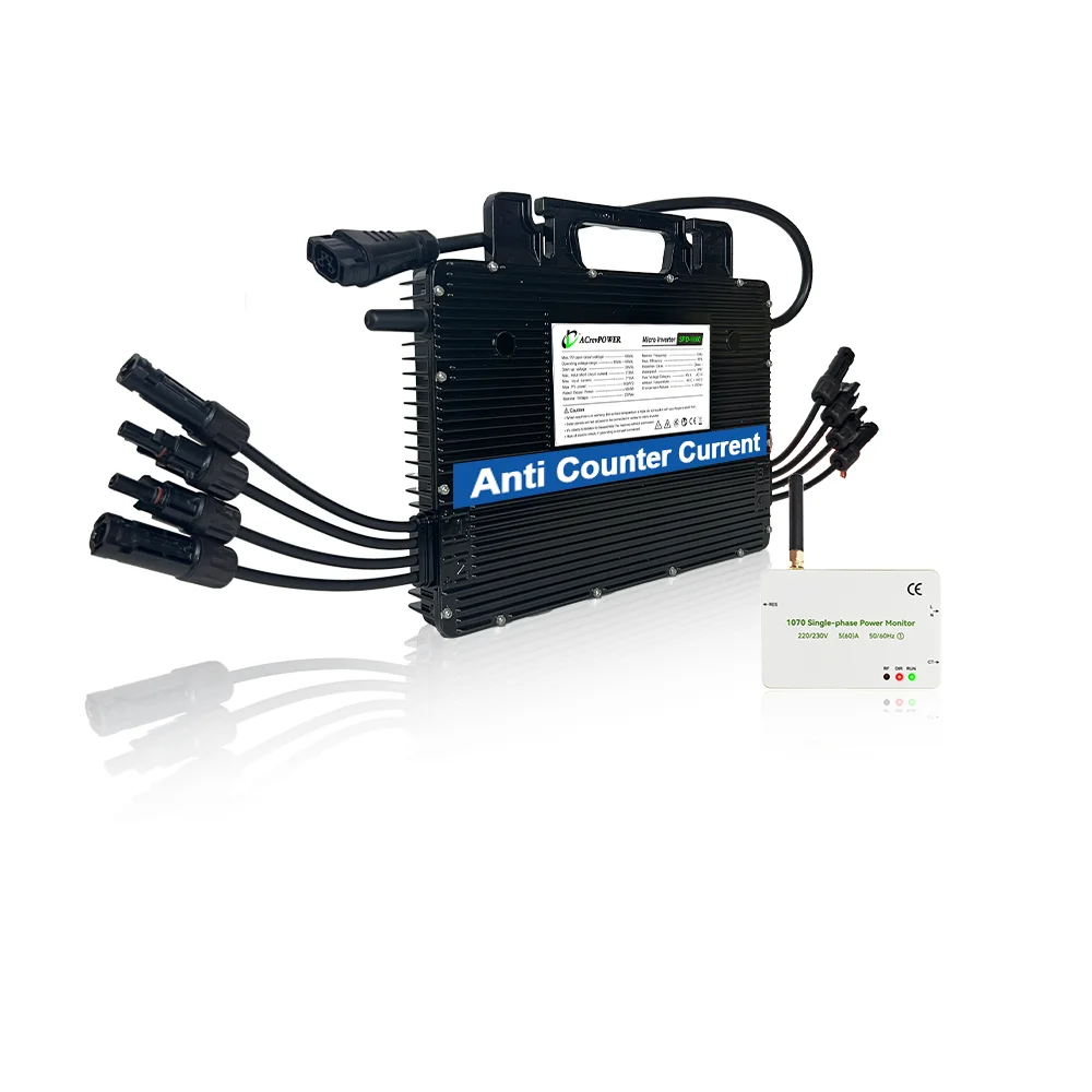 Anti Counter Current Smart Solar Mini Inverter 2000W Solar Panel Micro Inverter 2kw Micro Omvormer Suitable for Balcony Homes