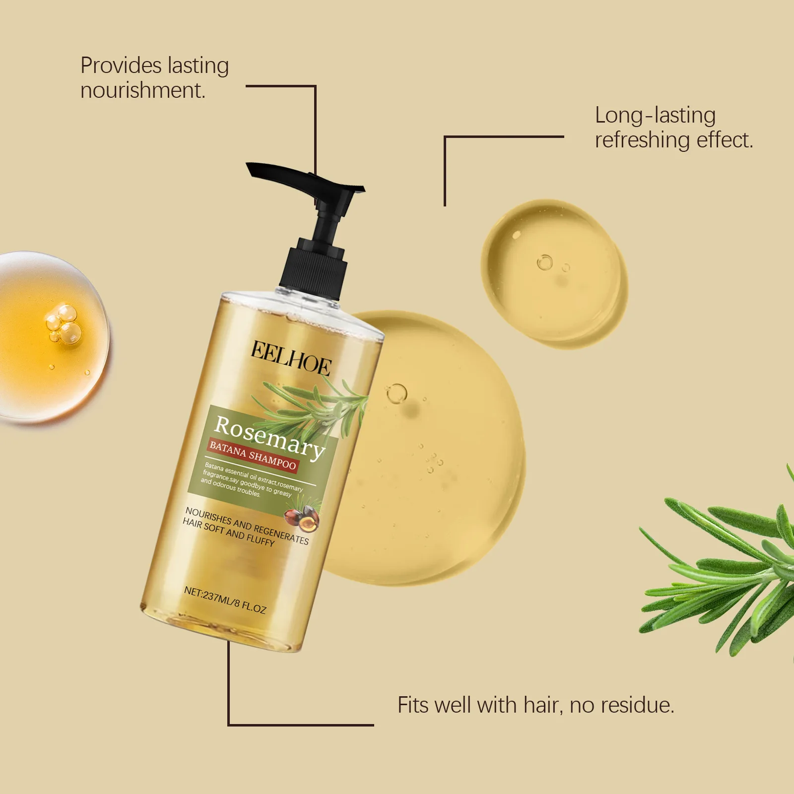 شامبو زيت باتانا - ينظف عميق لفروة الرأس والشعر، يتحكم في الزيت، يرطب، وينعم خيوط الشعر، ويقلل القشرة ويهدئ فروة الرأس