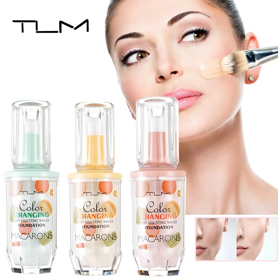 TLM-Base líquida de larga duración, control de aceite, alta cobertura, corrector ligero sin poros, Base facial, Cosméticos de maquillaje, TUM, 35ML