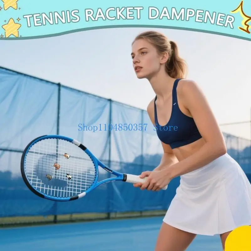 

652F 10pack Cartoon Cats Tennis Gear Reduce Vibrations Wrist Comfortable Support