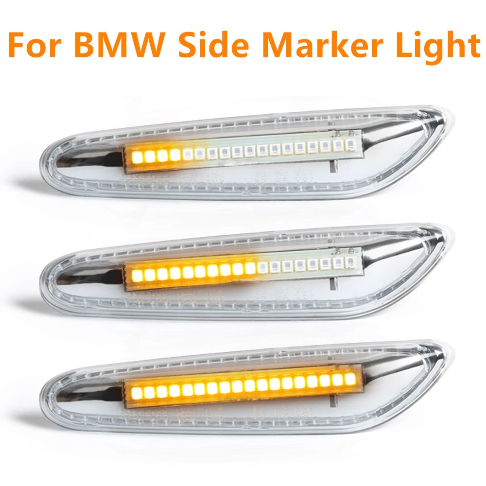 

Sequential Flashing LED Turn Signal Side Marker Light Blinker for BMW X3 E83 X1 E84 X5 X53 E60 E61 E46 E81 E82 E90 E92 E87 E88