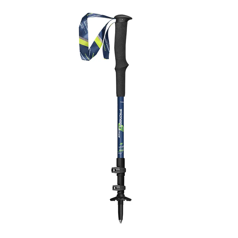 Pioneer Trekking Poles Hike Walking Stick Nordic Cane Aluminum Ski Camp Telescopic Baton Outdoor Hiking Camping Equipment