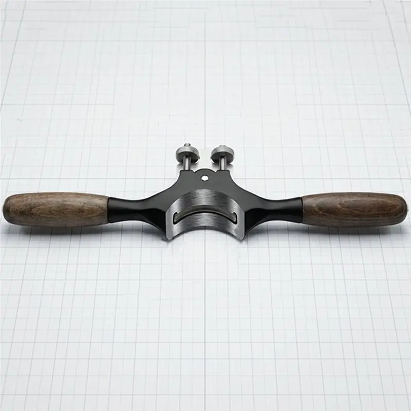 Y50A-Dual Adjustment Screws For Woodworking Round Rod Spokeshave Hand Plane With Stainless Steel Blade For Dowels Wood Turning