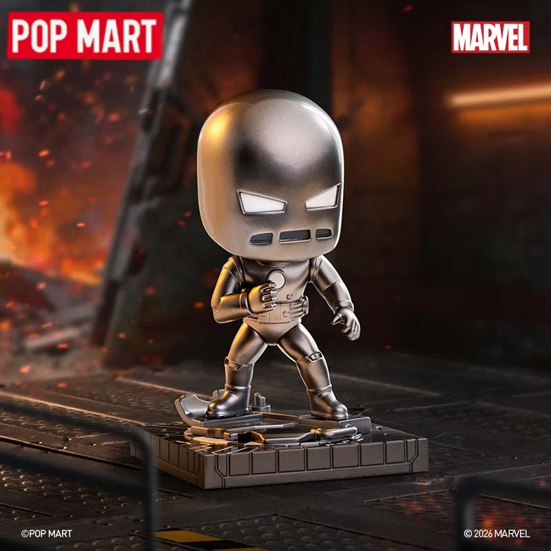

New POP MART Marvel Ironman A Journey Through Armors Series Blind Box Collectible Figurine Desktop Decoration Mystery Box Gifts