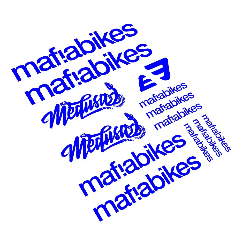 Medusa Compatible Vinyl Frame Stickers Decals for Mafia Bikes Bicycle