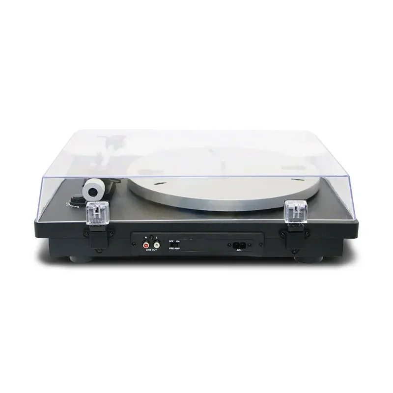 Alta qualidade multifuncional de madeira desktop moderno alta fidelidade retro 3 velocidade e rca line-out fonógrafo dj turntable player