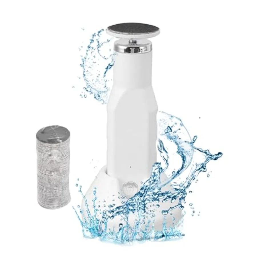 Electric Foot Callus Remover 650 RPM Electric Foot File Adjustable Speed USB Charging Removable and Washable with 60pcs Replace