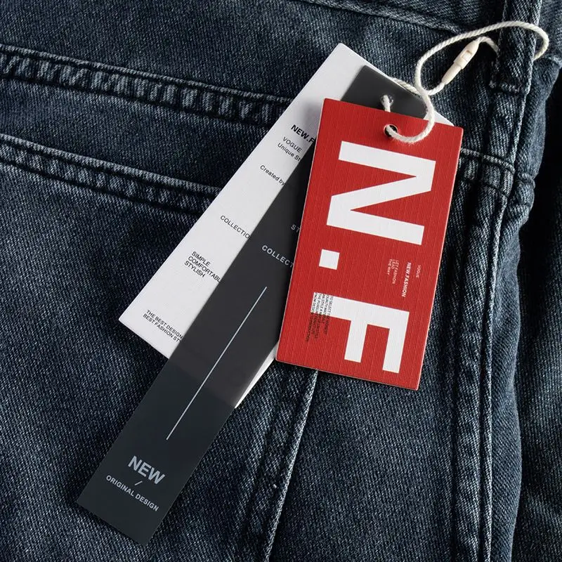 Garment Fabric Cards Customized Clothing Tags Versatile Translucent Men and Women Clothing Hangtags Custom Fashion with Strings