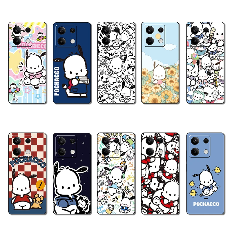 Xiaomi Poco M4 M5S F2 F3 F4 F5 X4 GT Pro Pochacco  Creative Design Soft Black Phone Case