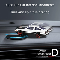 AE86 Car Interior Dashboard Creative High-End Decoration Piece Drift Car Accessories Unisex Model Head Decor for Vehicle