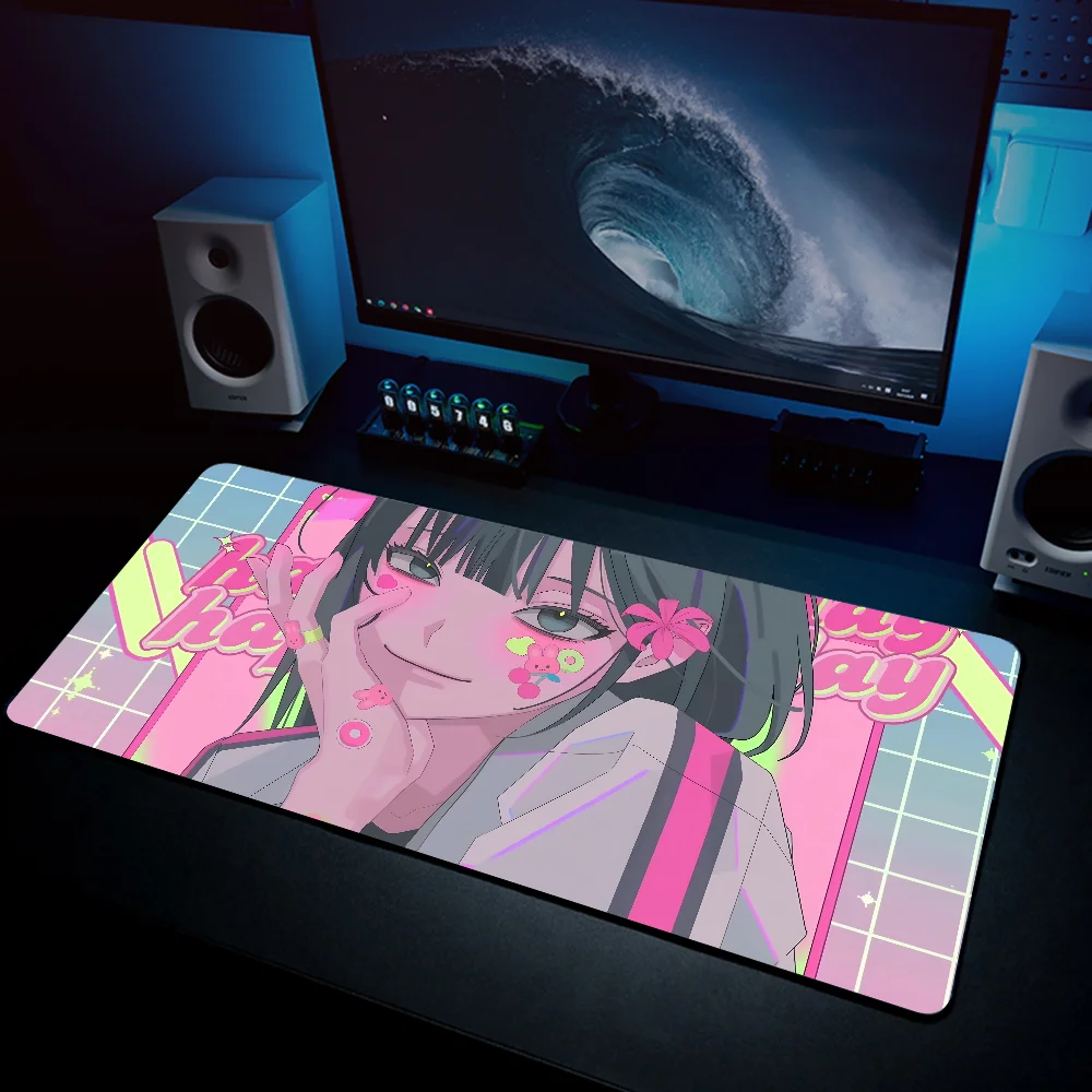 Imagem -06 - Grande Anime Lockedge Gaming Mouse Pad L-link Clique Mousepad Tapete de Mesa do Teclado do Computador