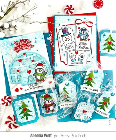 Christmas Snowman Penguin New Metal Cutting Dies Stamps Stencil For 2025 Scrapbook Diary Decoration Embossing Template DIY Card
