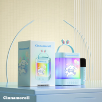 Sanrio kuromi My Melody Mini Karaoke Machine Kids Adults Portable Speaker 1 Wireless Microphones Family Singing Children's Gifts