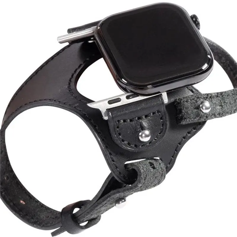 

ABJF-Leather Loop Strap For Watch Band Series 11/10/9/8/7/6- Excellent Quality Cycling Outdoor Accessory