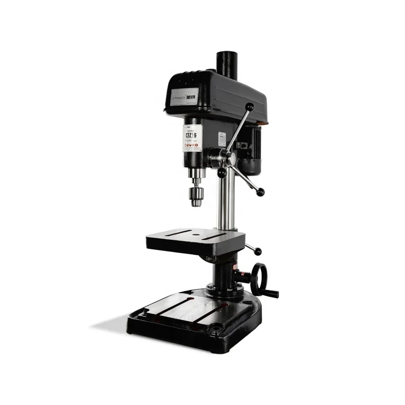 CTMACH CTZ16 Column Drilling Machine 220V 16mm Max Drilling Capacity CE ISO Certified 1.5 Year Warranty Competitive Price Motor