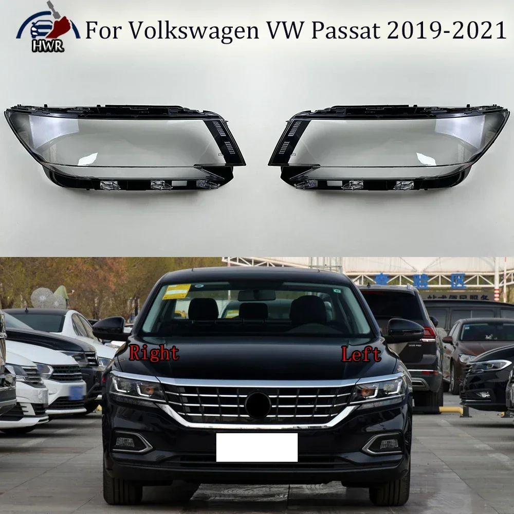 

Headlamp Cover Transparent Headlight Lens Plexiglass Replace Original Lampshade For Volkswagen VW Passat 2019 2020 2021 Low