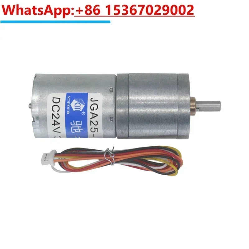 

Бесщеточный мотор-редуктор JGA25-2430 с регулировкой скорости PWM и измерением скорости, миниатюрный двигатель постоянного тока