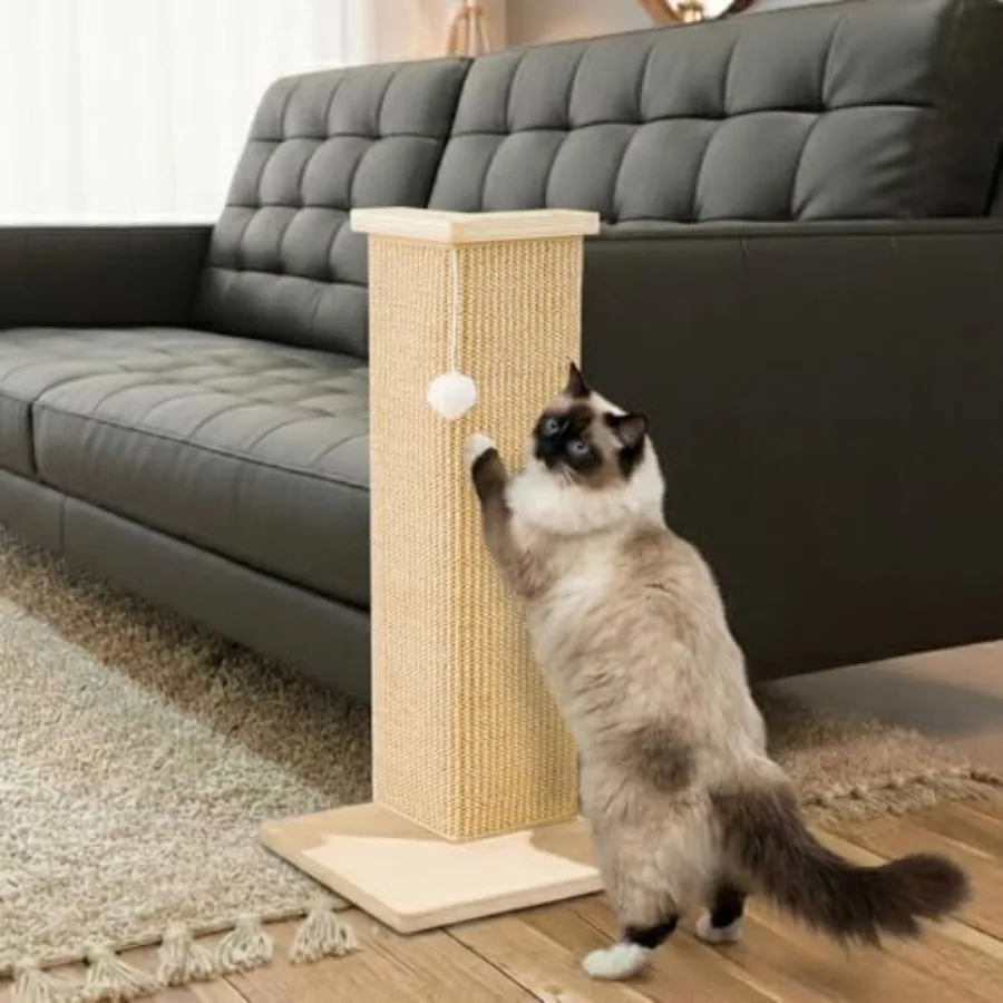 

Когтеточка для кошек Couch Cat 22'' настенная, сизалевая, для защиты дивана и мебели, с игрушечным мячиком
