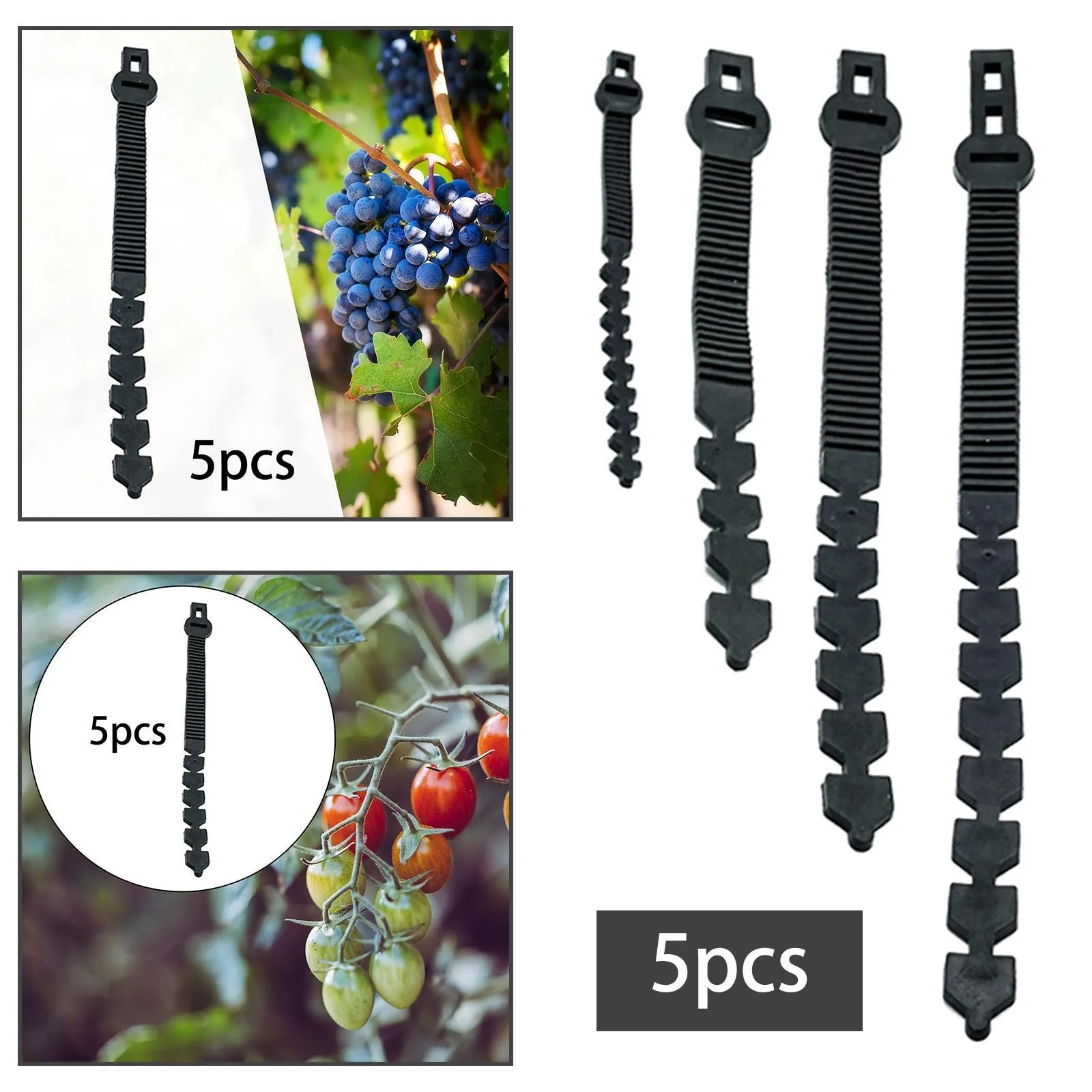5x Tree Stake Supports Tree Support Straps Tree Training System Locking Strap