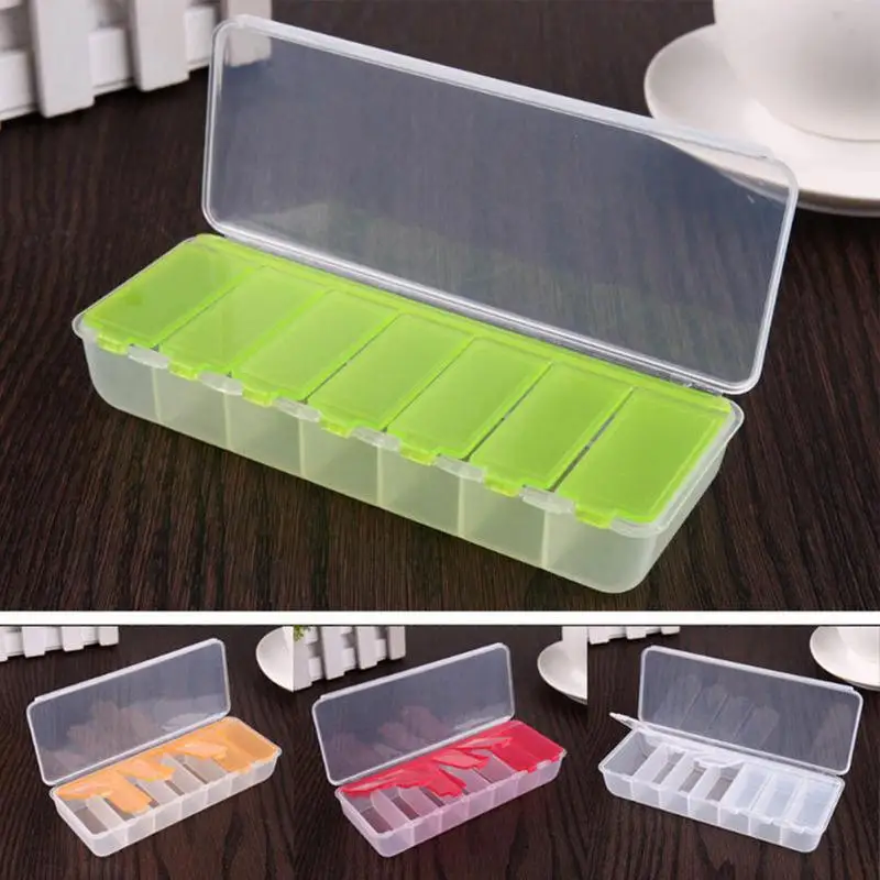 Pill Planner Weekly Dose 7-Day Am/Pm Pill Organizer Vitamin And Medicine Box With Large Compartments To Hold Fish Oil