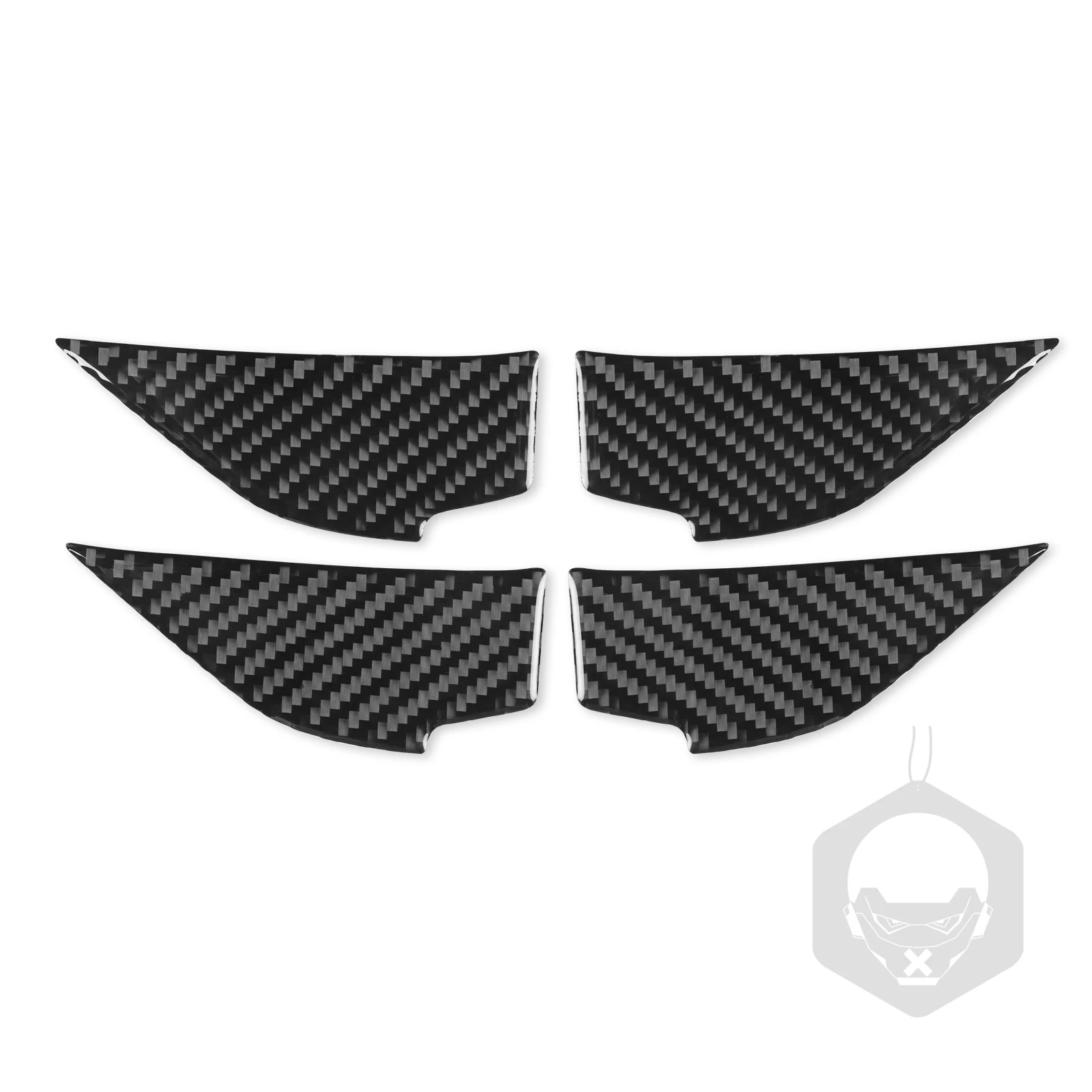 Real Carbon Fiber Car Accessories Door Handle Bowl Trim Cover Soft Sticker For Subaru Forester SK 2019 2020 2021 2022 2023 2024