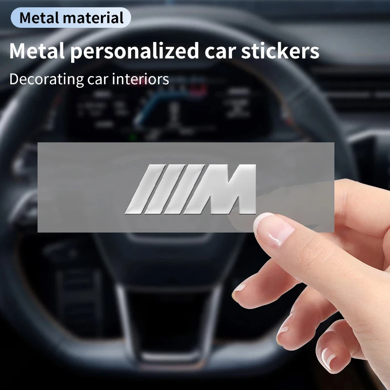 3D Car Logo Metal Personalized Sticker Auto Letter Waterproof Pasters For BMW E46 E90 E60 F10 E39 F30 E36 F20 E87 E90 E70 E91 E3