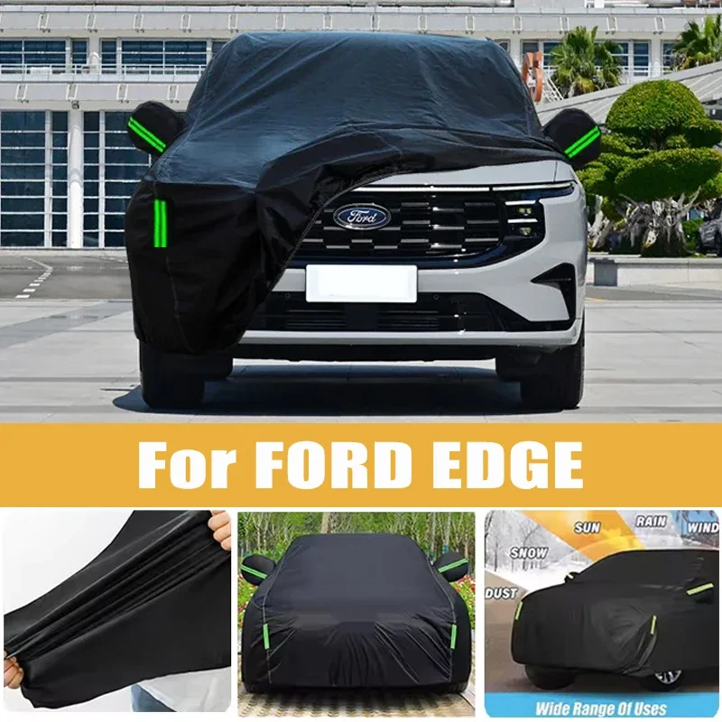 

For FORD EDGE Full Car Cover Four Seasons Outdoor Sun Anti UV Rain Snow Dust Protection Oxford Cloth Accessories