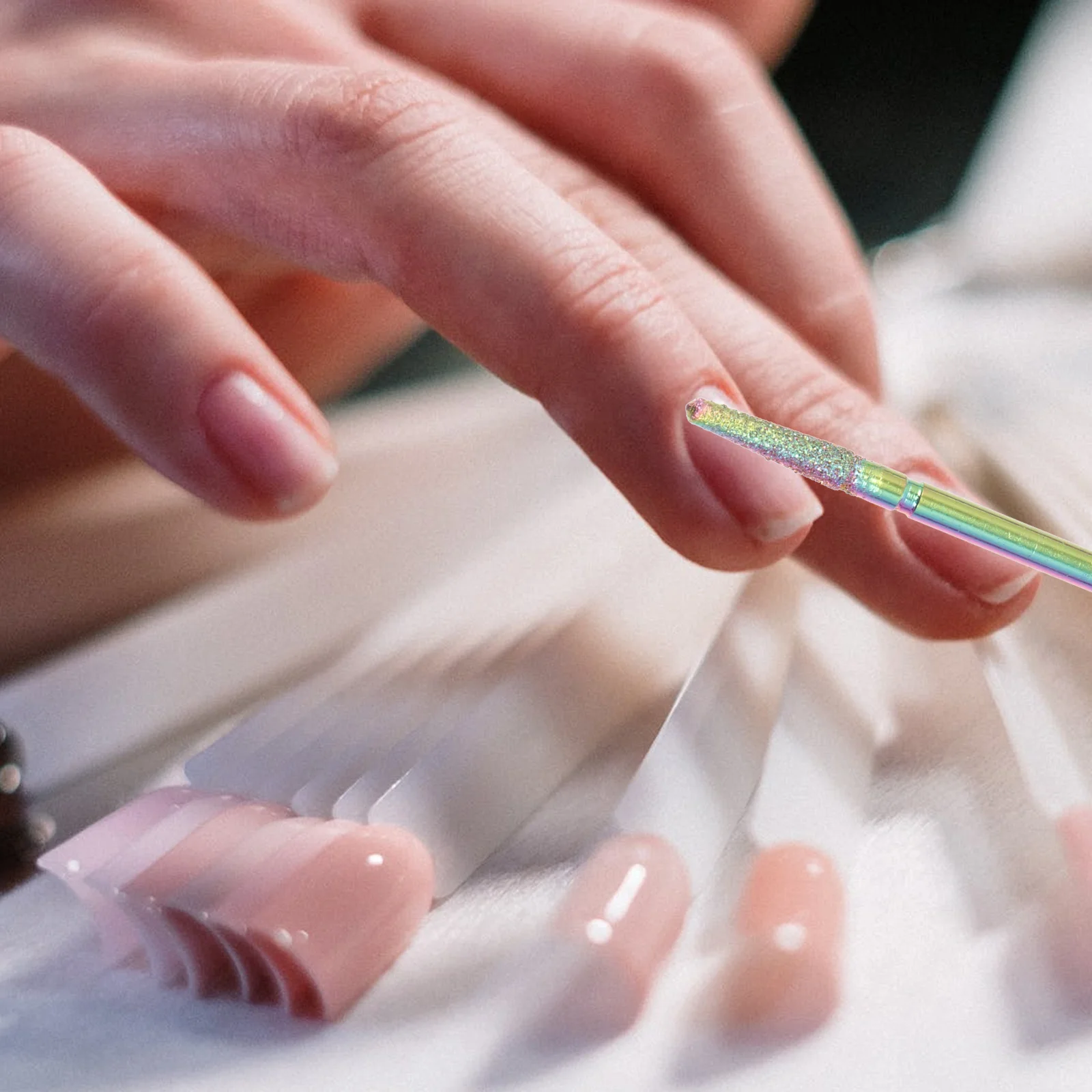 Zestaw frezów do paznokci, wytrzymałe końcówki do pilników do manicure, do zdobienia paznokci, czyszczenia lakieru, efektywna usuwanie martwego naskórka, frez do pedicure.