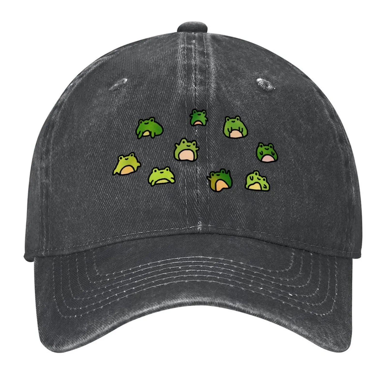 

Frogs Doodle Baseball Cap Rave Christmas Hat Vintage Cosplay Golf Men Women's
