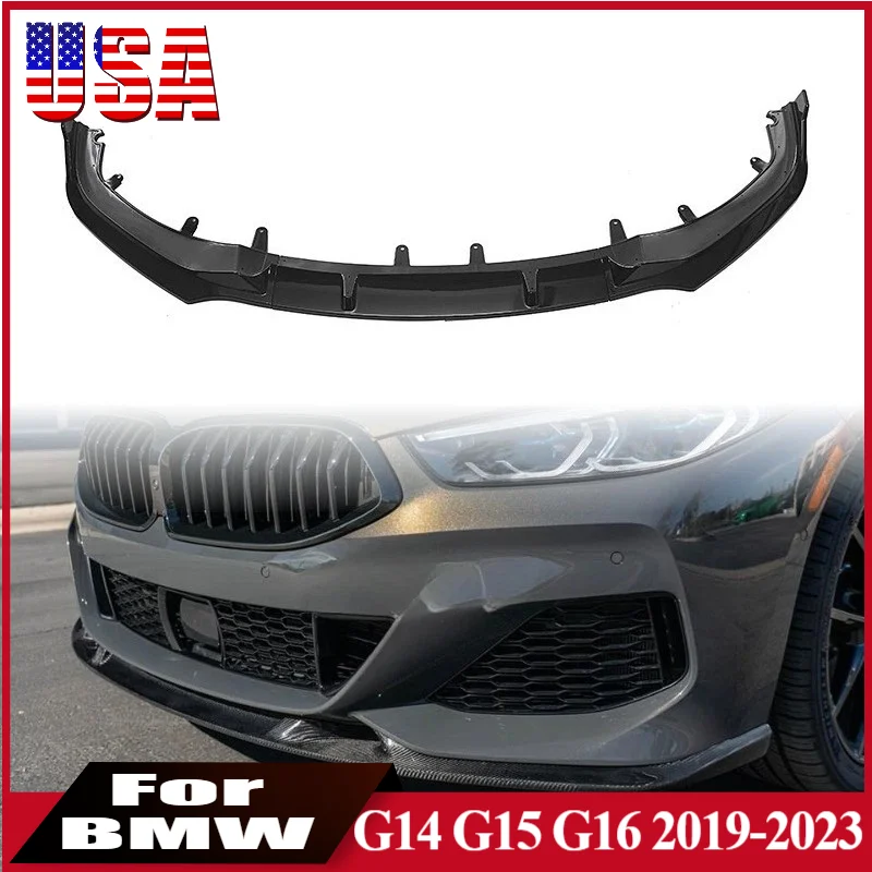 

Бампер для BMW 8 серии G14 G15 G16 M-Sport 840i 840d M850i 2019-2023, автомобильный передний бампер, сплиттер, спойлер, комплект кузова, тюнинг