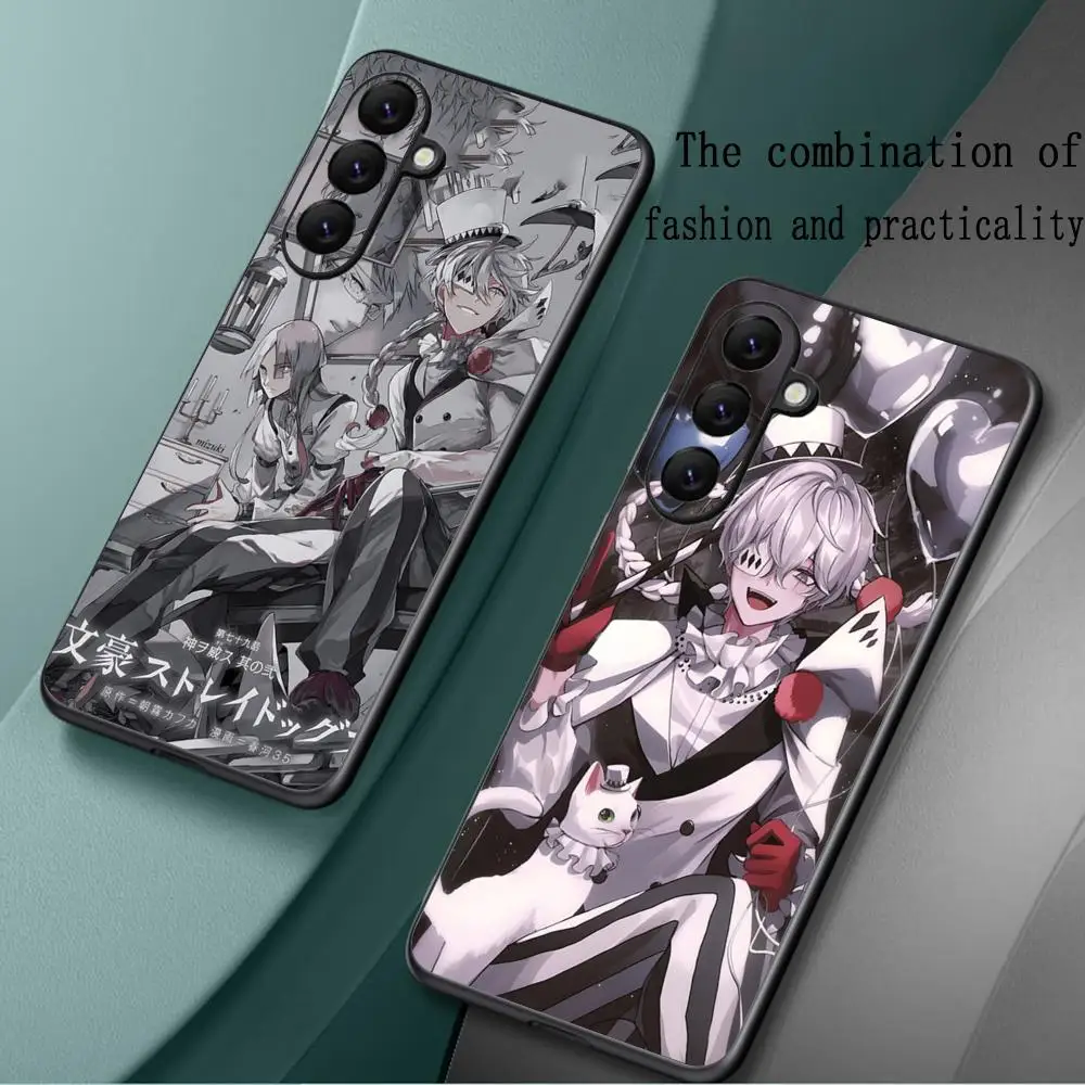 Anime Nikolai Gogol Phone Case For Samsung Galaxy S25 S24 S23 S22 S21 S20 Plus Ultra Note20 Soft Black