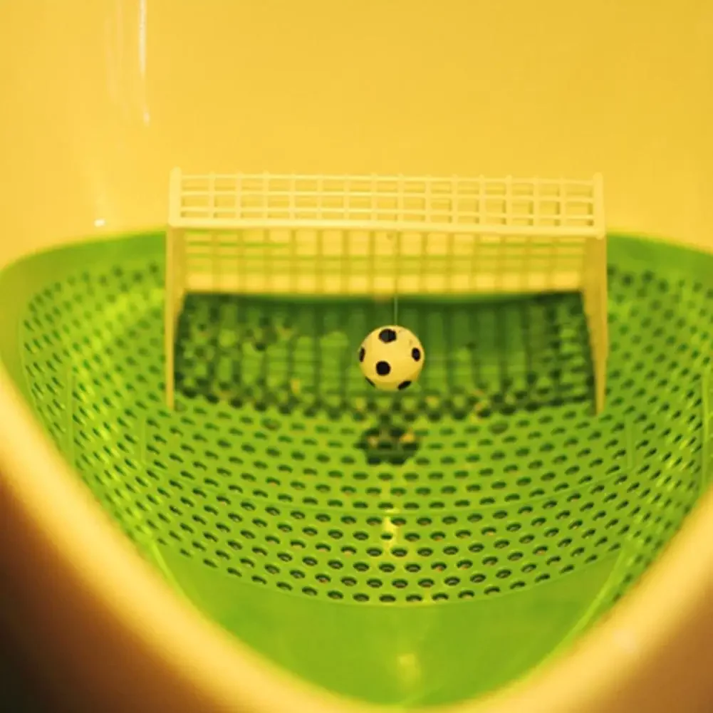 Mini Man Toilet Standing Urinal Filter Plastic Mesh Football Soccor Shape Creative Bathroom Men's Urinal Toilet Pad