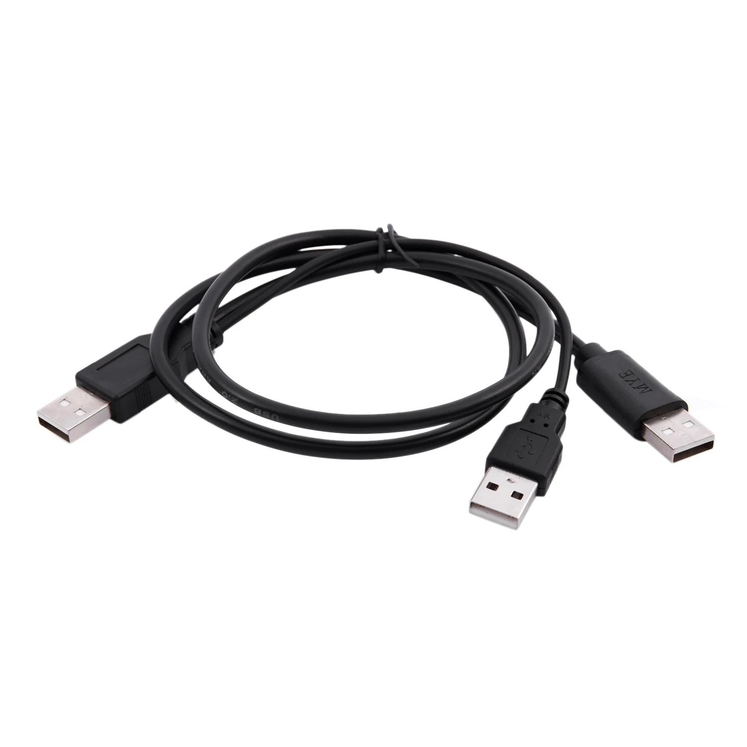 Cable divisor USB 2,0 tipo A macho A Dual, Cable negro