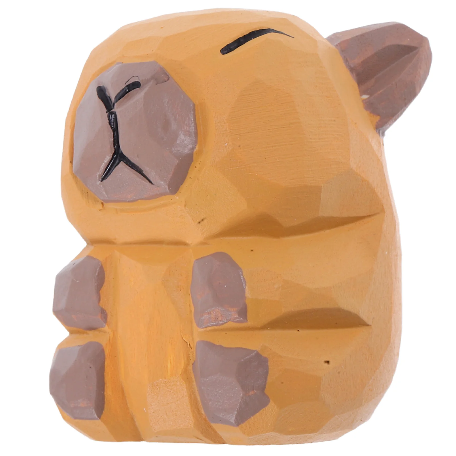 

Wooden Statue Animal Sculpture Brown Miniature Desktop Ornaments Home Decor Wooden Figurines Carved Crafts