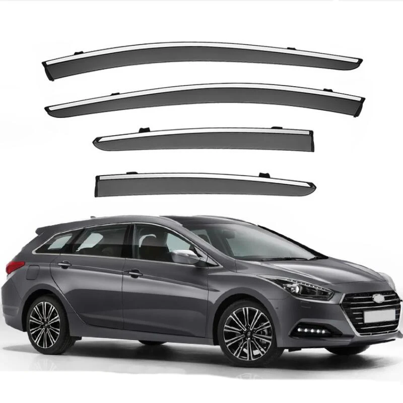 Window Visor Awnings & Shelters Side Window Deflector For Hyundai i40 Wagon Estate 2011 2012 2013 2014 2015 2016 2017 2018 -2021