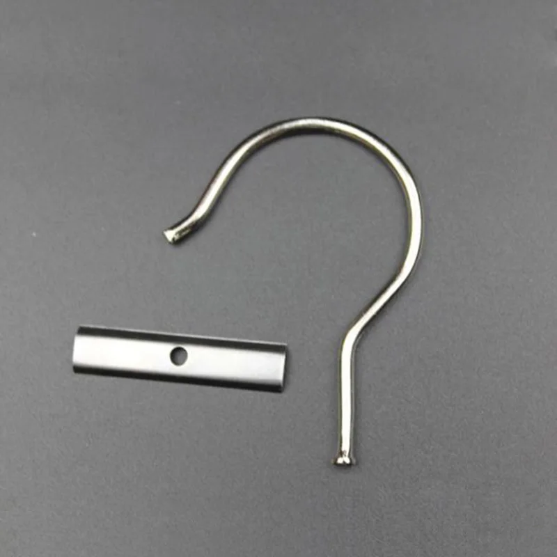 50pcs Sample Header Card Hooks Large Heavy Duty Metal Head Hangers Slide Insert Textile Material Fabric Hook