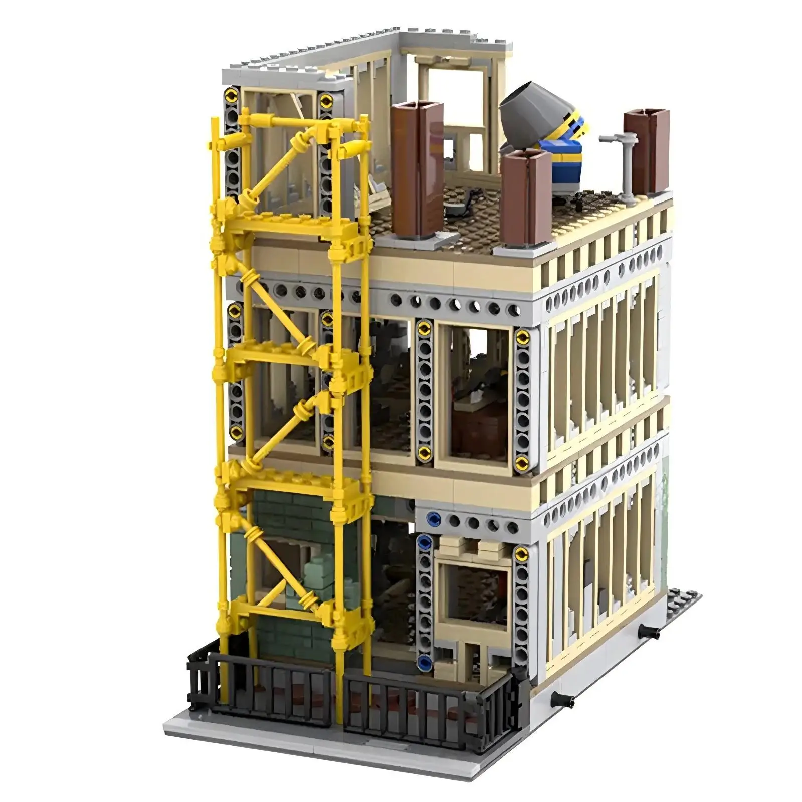 

Строительный блок MOC- 173085 Современное здание под строительство Модульное здание Развивающая игрушка для сборки