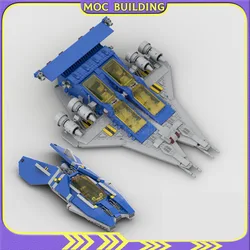MOCBUILDING Model Spaceship Explorer Shelf Decor Bricks Assembly Building Blocks Toys Birthday Gift