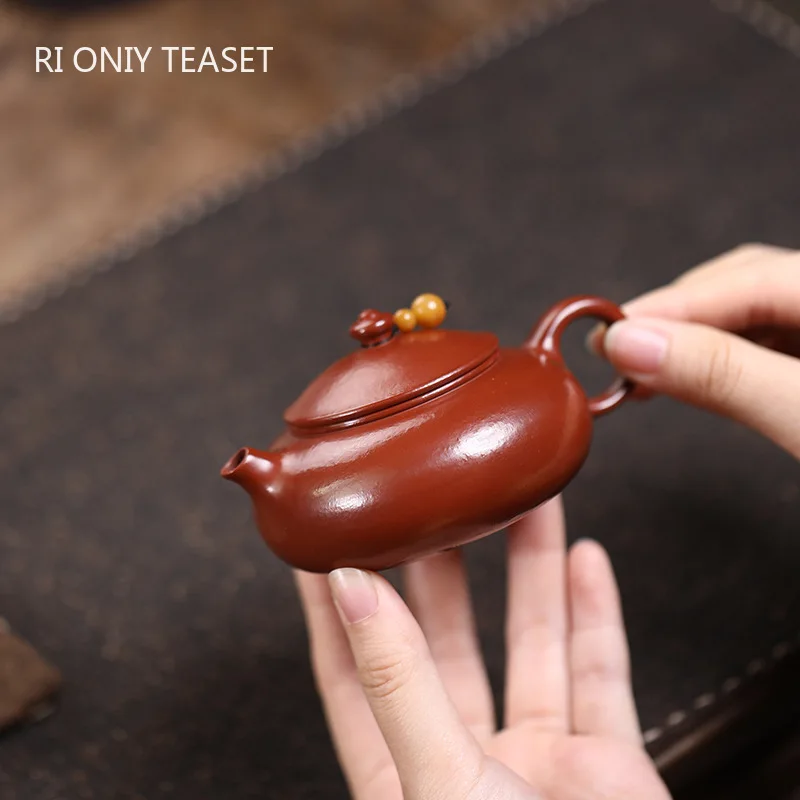 100ml Yixing Purple Clay Teapots Small Capacity Handmade Tea Pot Beauty Tea Infuser Kettle Chinese Raw Ore Zisha Tea Set Teaware