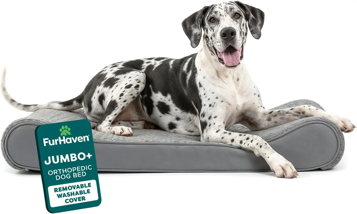

Orthopedic Dog Bed for Large Dogs w/ Removable Washable Cover, For Dogs Up to 150 lbs - Ultra Plush Faux Fur & Suede Luxe Lounge