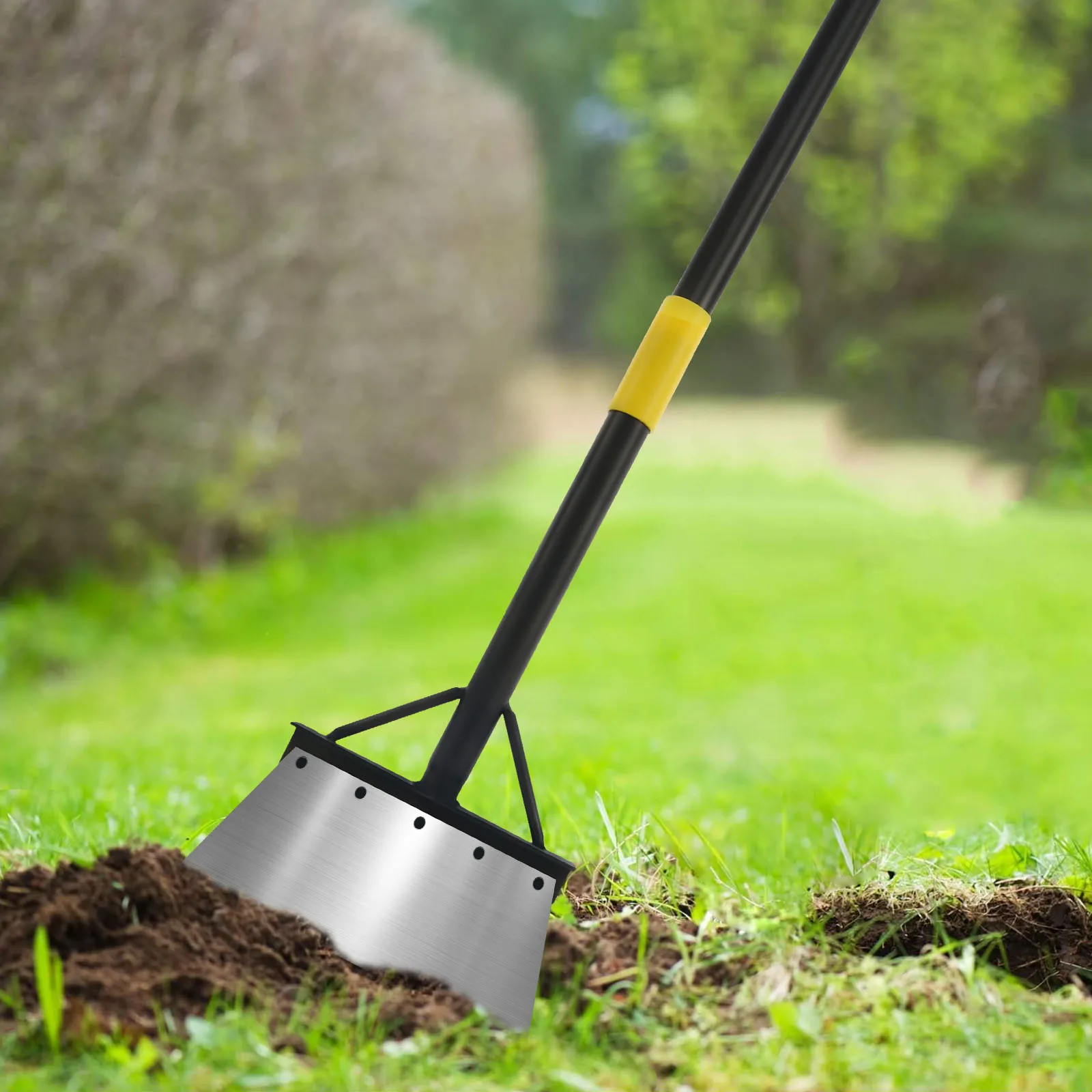 

Flat Snow Shovel Carbon Steel Garden Cleaning Shovel Adjustable Length Garden Scraper Shovel Efficient Convenient Spade Tool