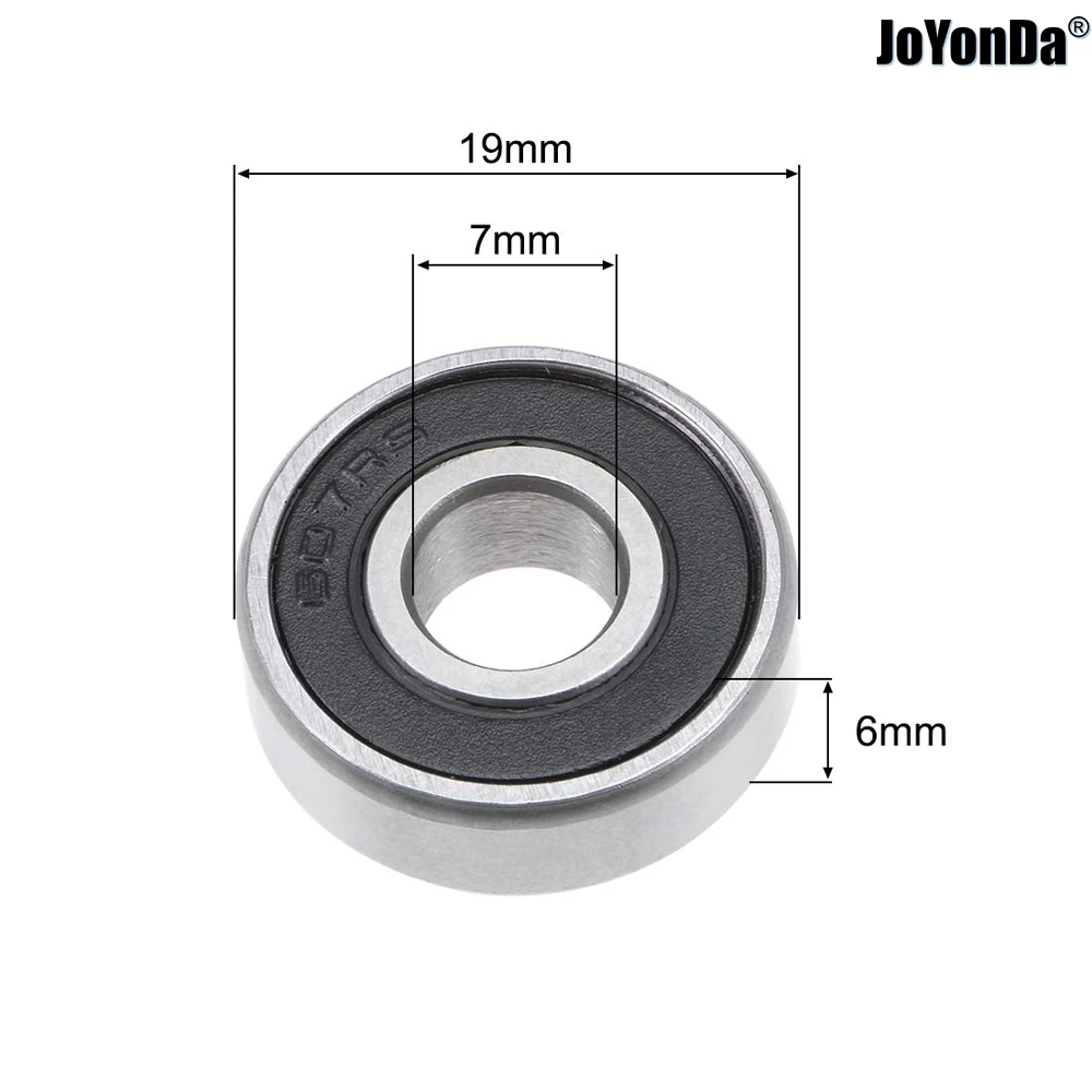 607-2rs Diepe Groef Kogellager Dubbel Verzegeld 7X19X6Mm Hoge Carbon Lagers 10 Stuks/Packge