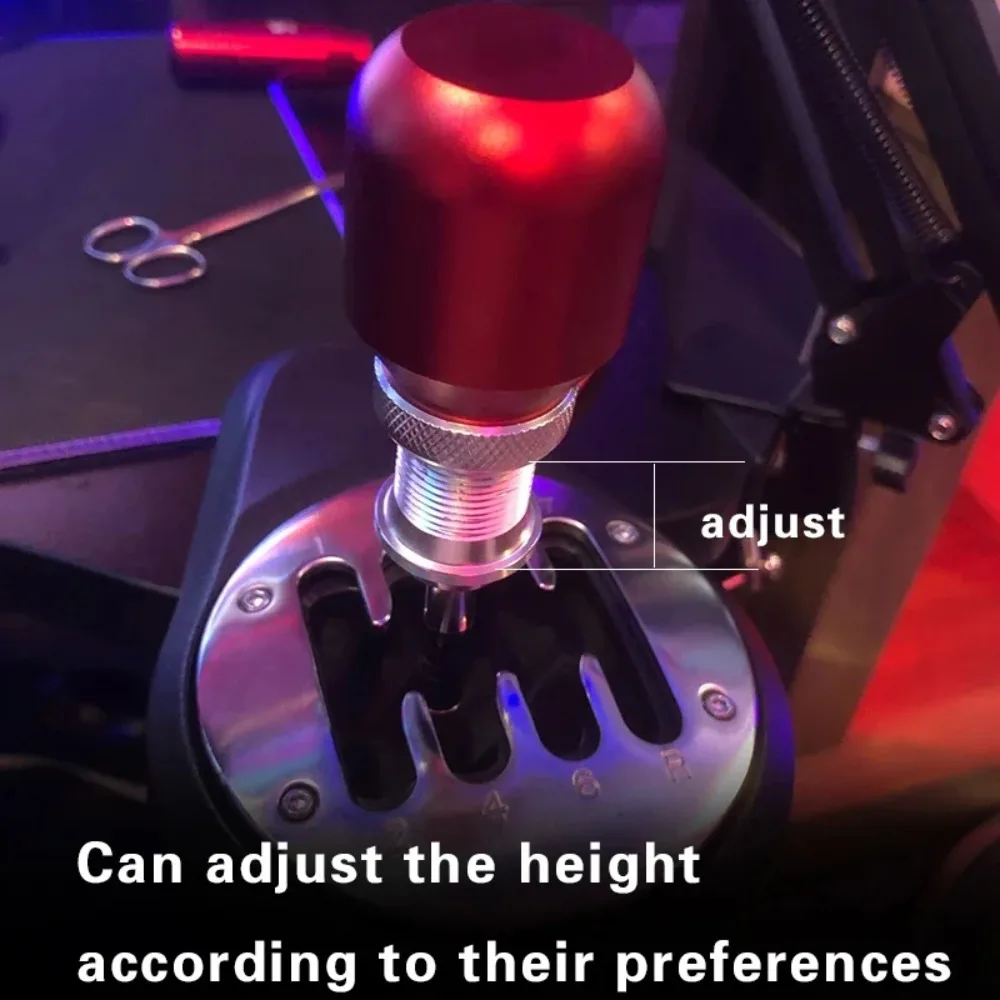 Universal Car Gear Shift Knob Retractable Adjustable Length Gear Head Aluminum Alloy Gear Stick Manual Shifter Lever