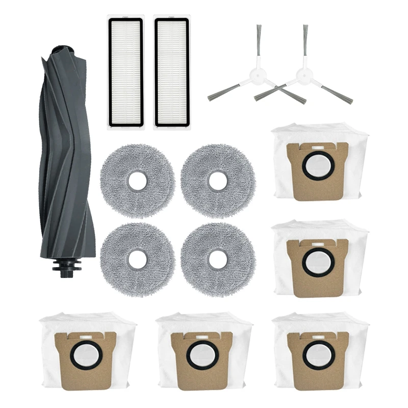 Подходит для деталей подметального робота Chasing Dreame L10S, ультра основная резиновая щетка, тряпка, боковая щетка, фильтр, мешок для пыли