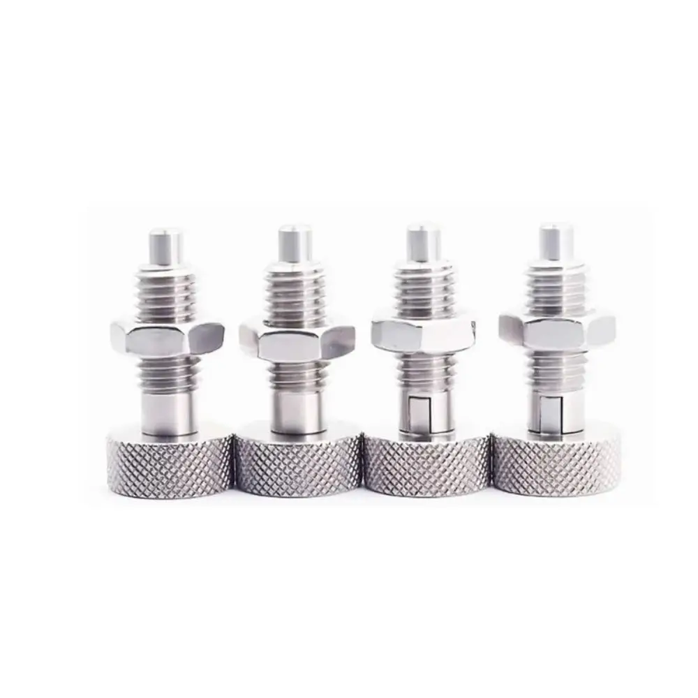 1Pcs M6 M8 M10 M12 M16 Spring Plunger Stainless Steel Carbon Steel Indexing Plunger Retractable Knurled Head