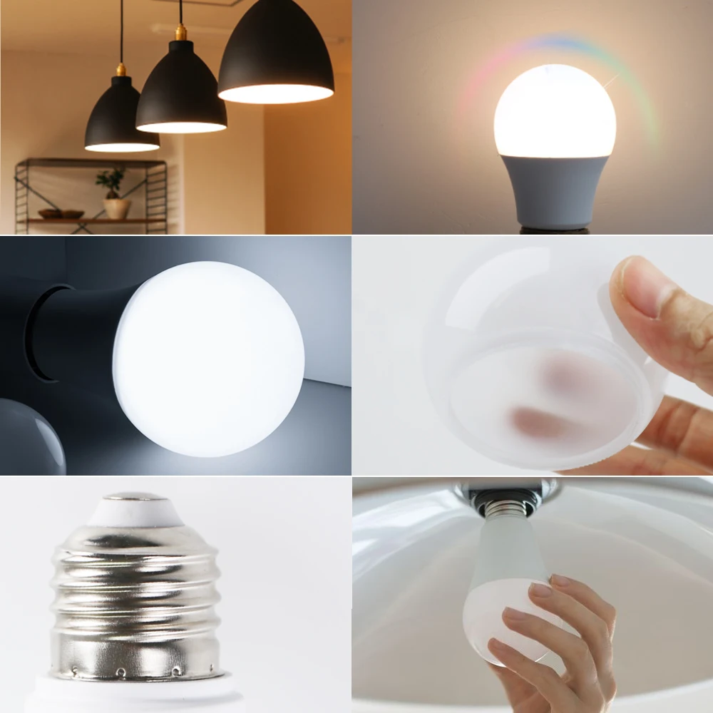 10pcs/lot E27 LED Bulb Lamps AC 220V 3W 6W 9W 12W 15W 18W Lampada Led Light Bulbs Living Room Home Indoor LED Light Bulb