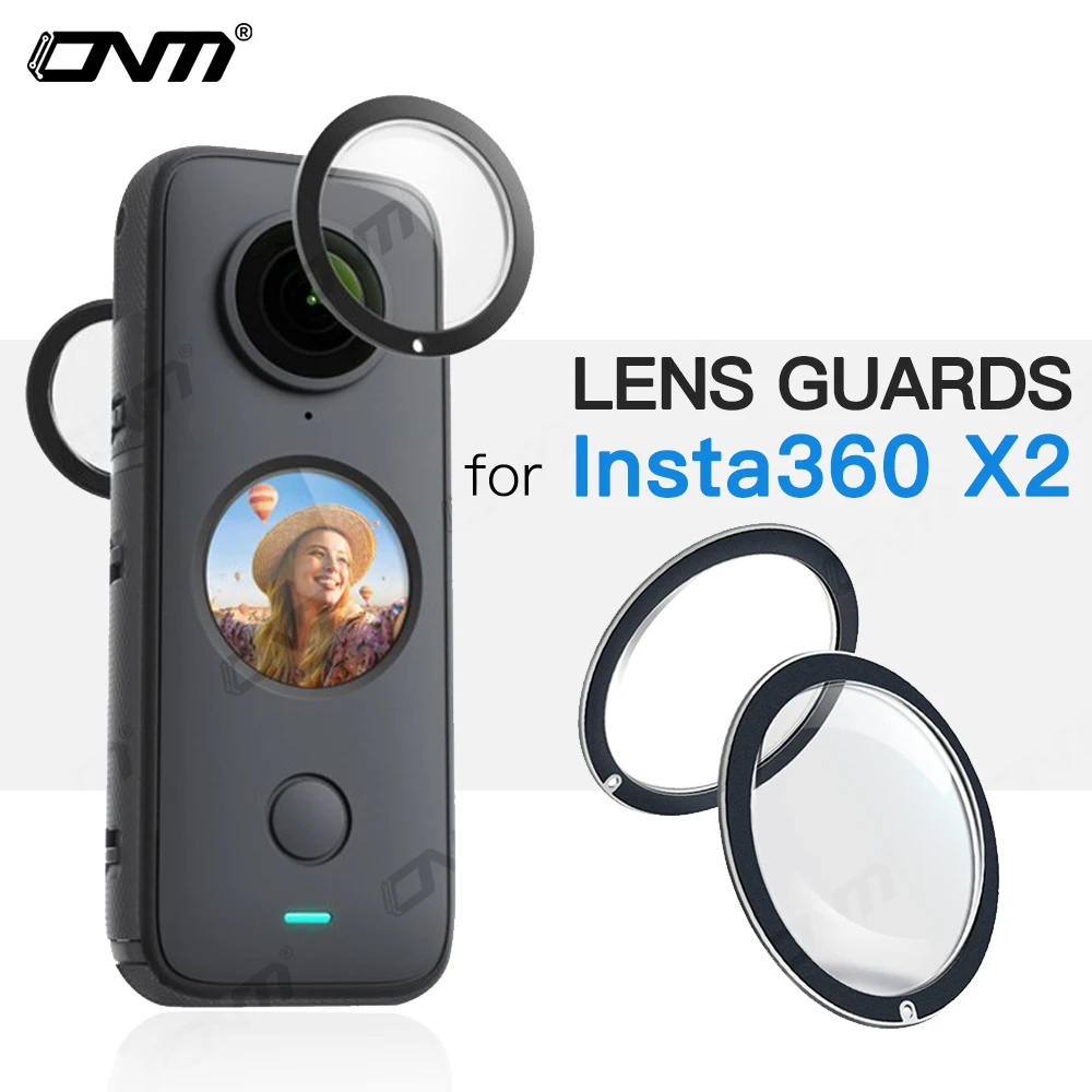 Lens Guards for Insta360 One X2 Accessoroy Lens Protector Cover for Insta360 X2 Anti-Scratch Ultra HD Sticky Protective Guard