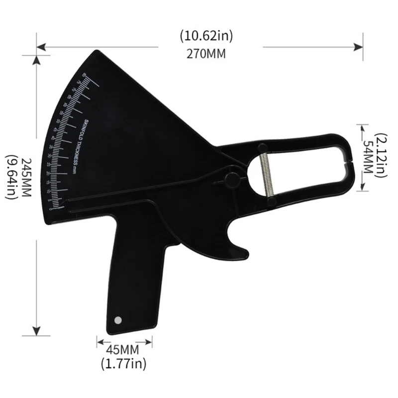 Le pied à coulisse précision mesurant graisse corporelle mesure jusqu'à 80 mm pli cutané