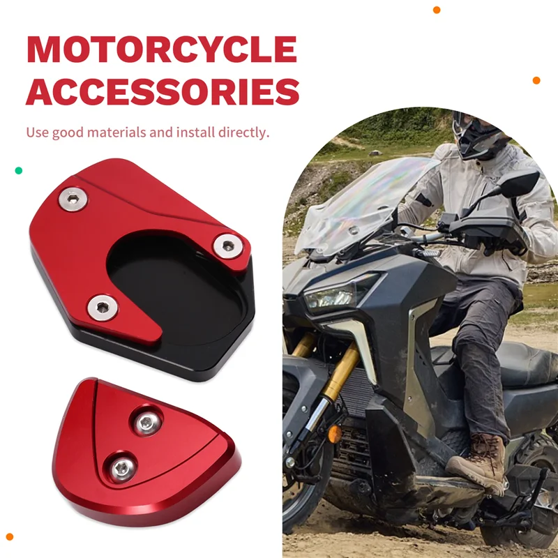 N26R-Motorcycle Side Stand Doot Kickstand Auxiliary Foot Pedal Support Plate Designed For SYM ADXTG400 ADXTG 400 Models 2024 202